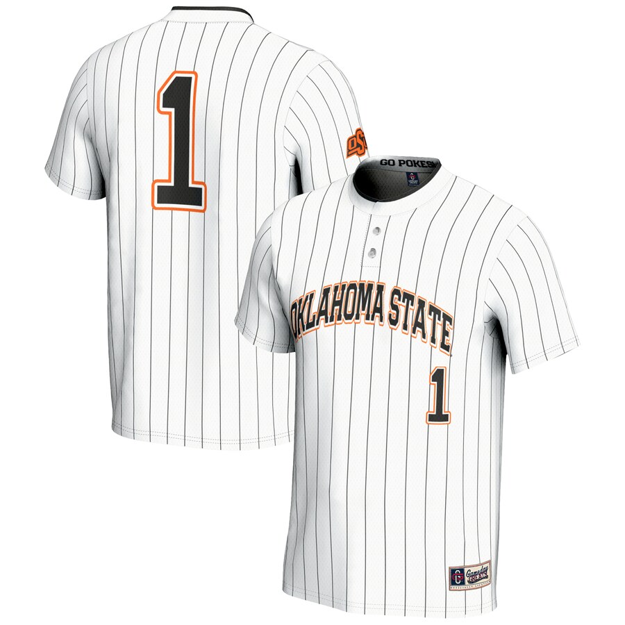 Unisex GameDay Greats #1 White Oklahoma State Cowboys Lightweight Softball Jersey - Jersey