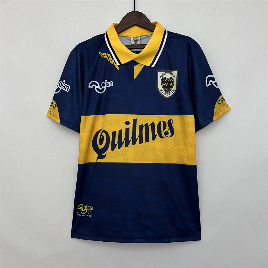 Boca Juniors Retro Soccer Jersey Home Custom Shirt 1995/96 - Jersey