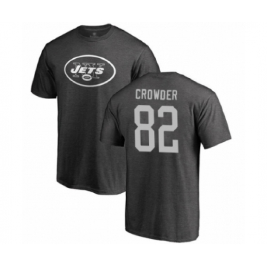 Football New York Jets #82 Jamison Crowder Ash One Color T-Shirt - Jersey