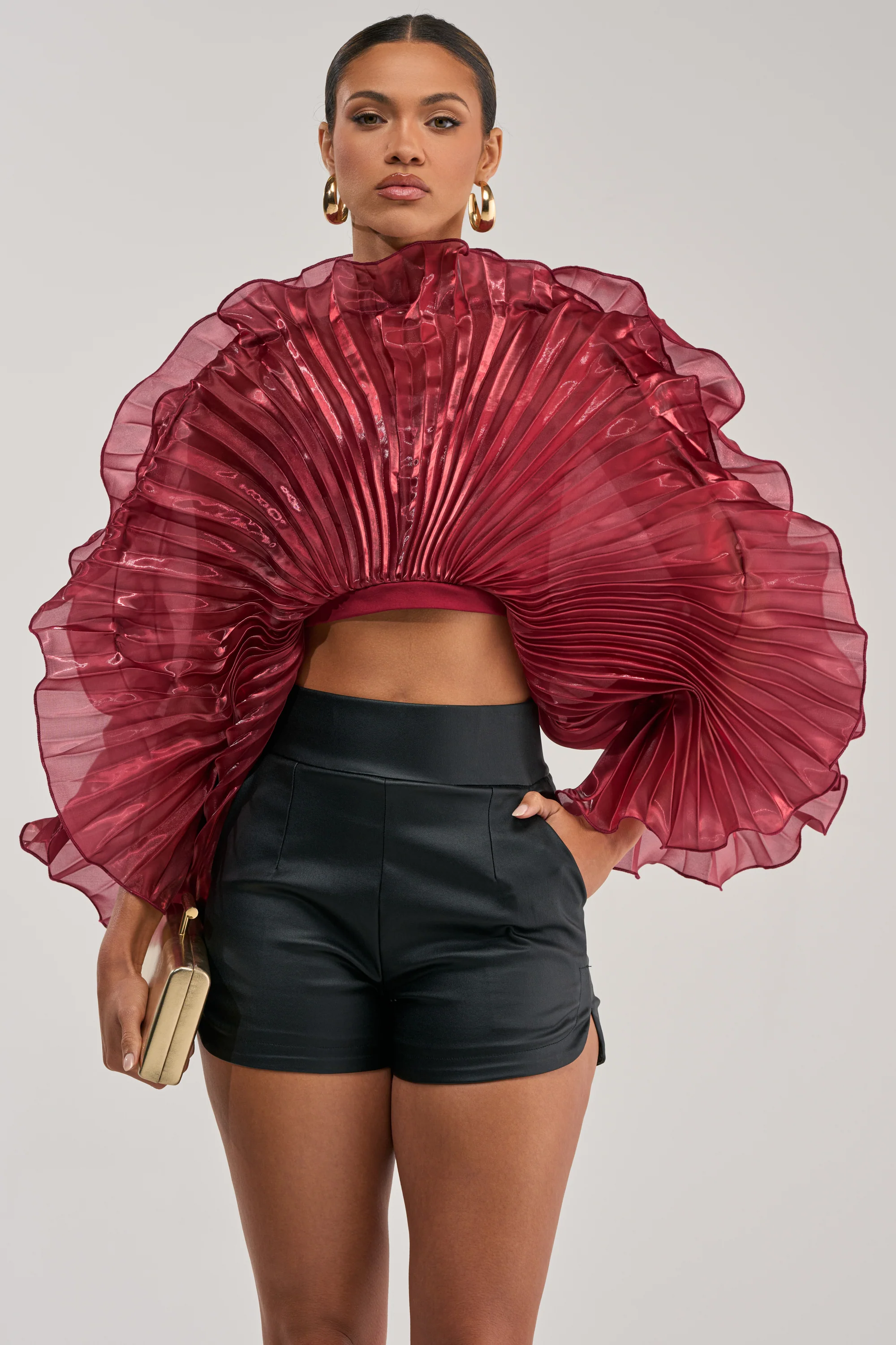 SHINING DOWN ON YOU BLOUSE IN BURGUNDY - Akira Wear