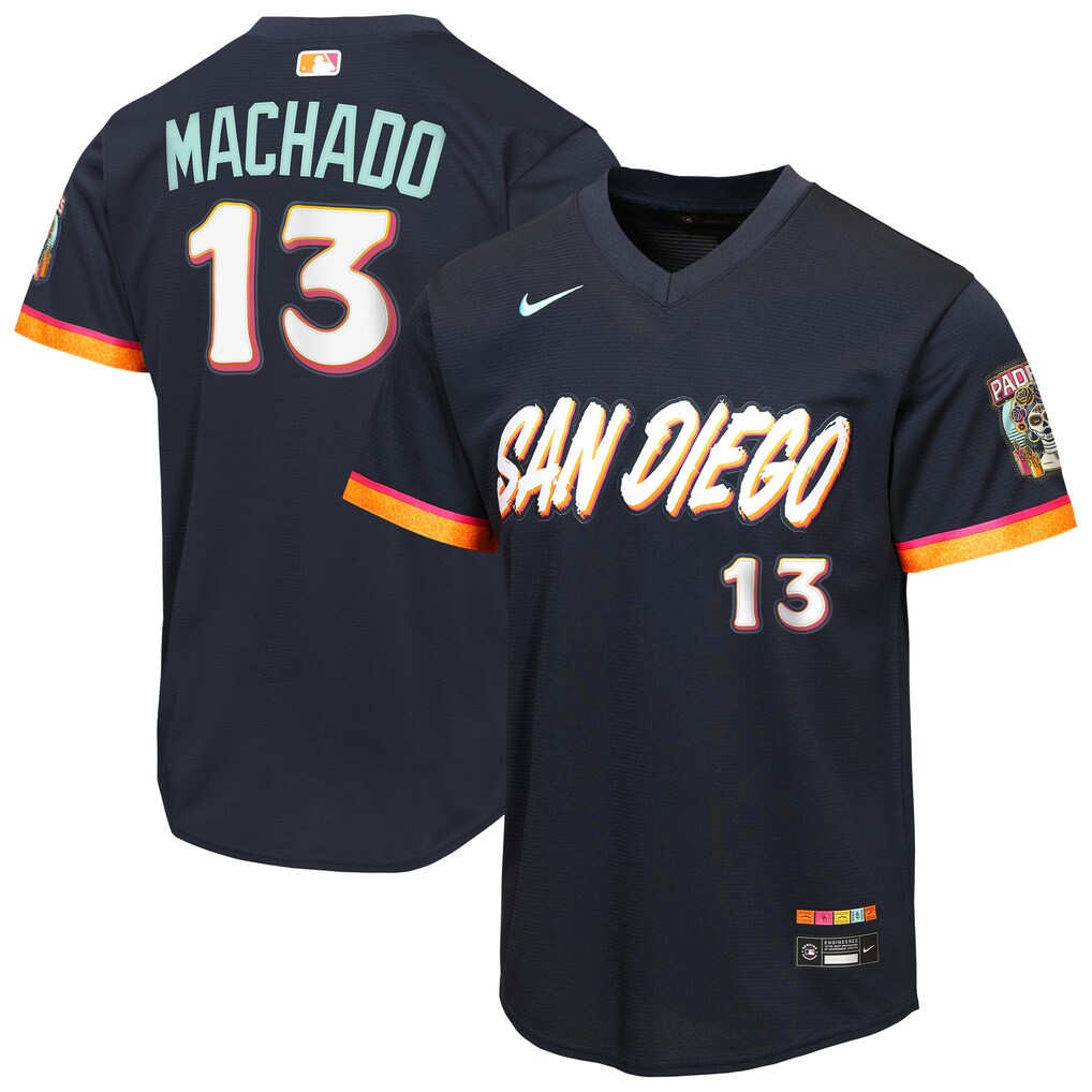 Youth San Diego Padres Manny Machado Nike Obsidian 2026 City Connect Stadium Jersey - Jersey