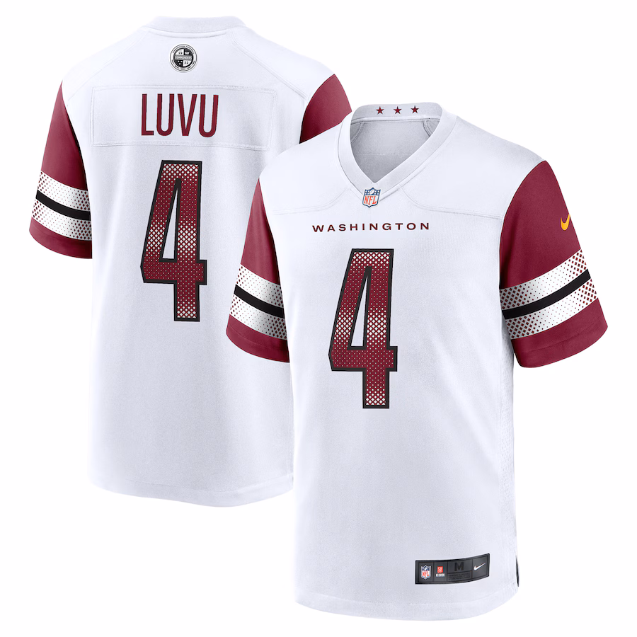 Men's Washington Commanders Frankie Luvu Nike  White Game Jersey - Jersey