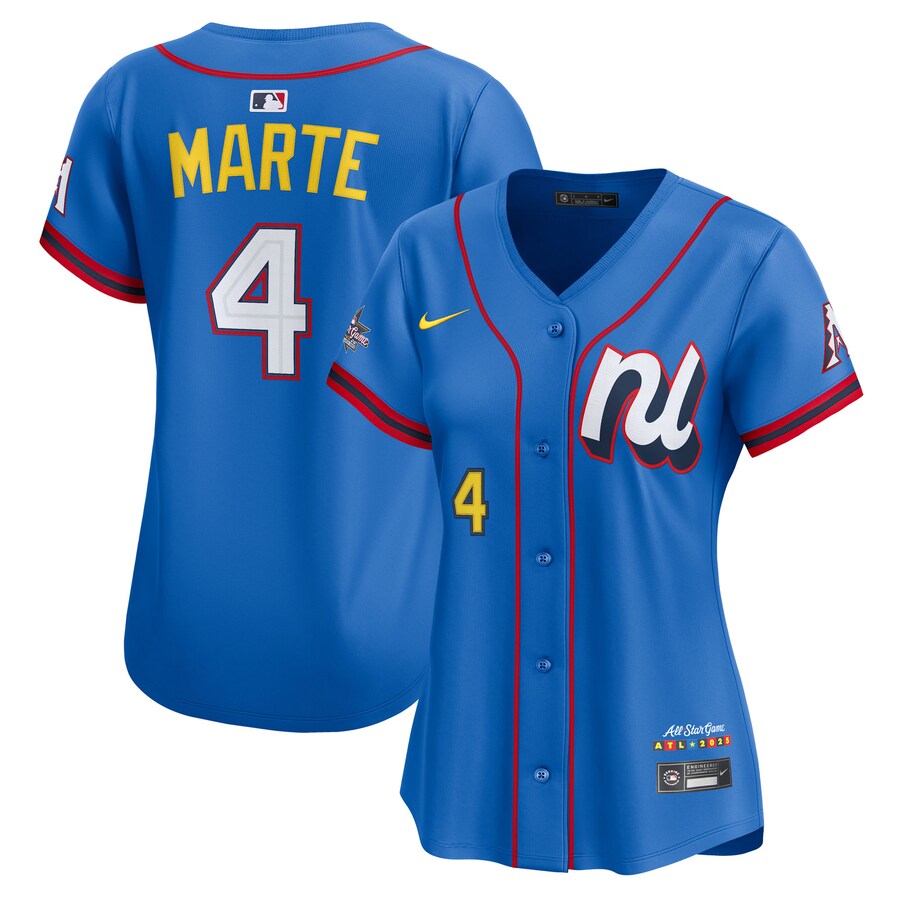 Women's National League Ketel Marte Nike Blue 2025 All-Star Edition Limited Player Jersey - Jersey