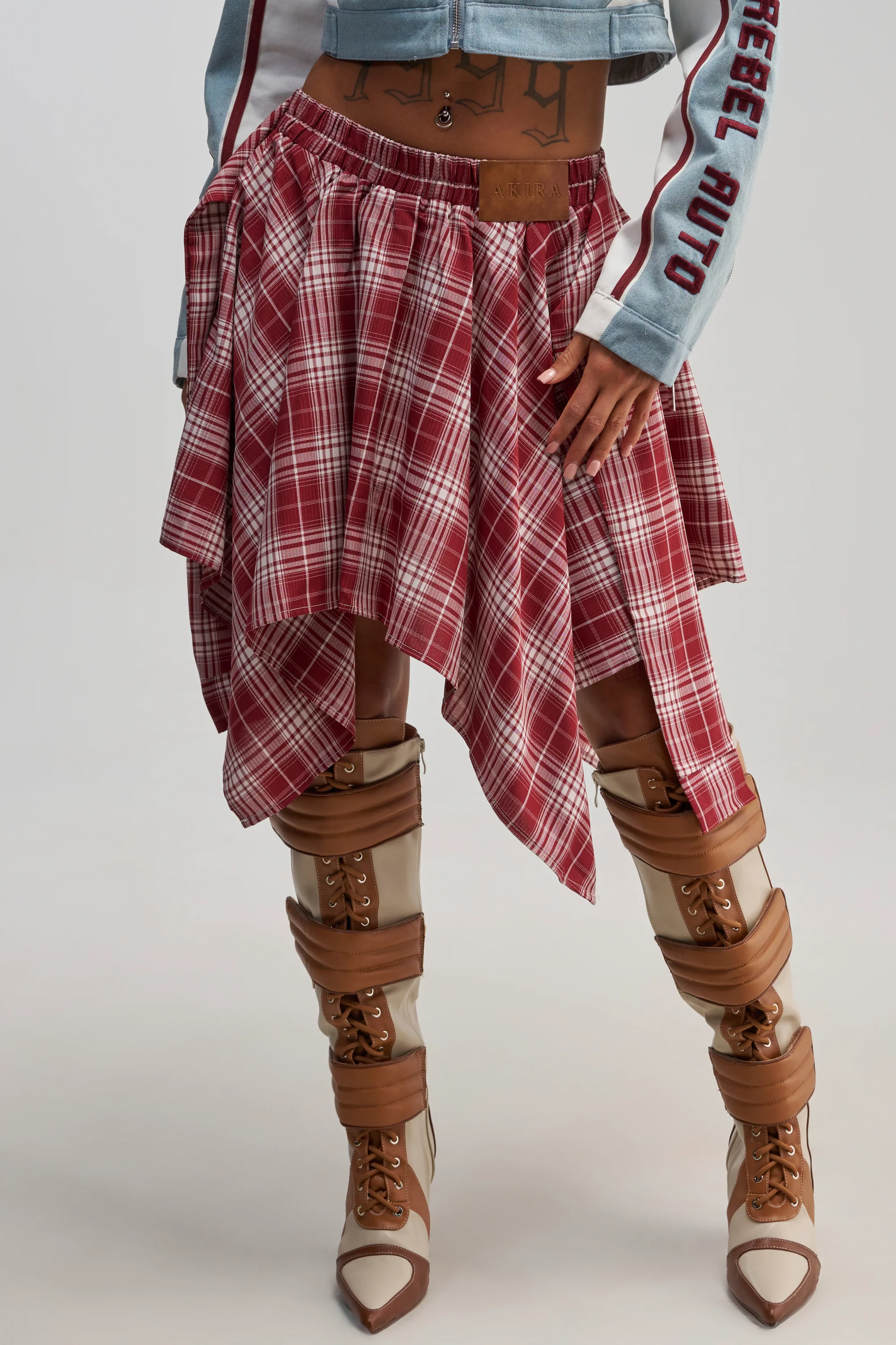 TIME FOR SOME FUN PLAID MINI SKIRT - Akira Wear