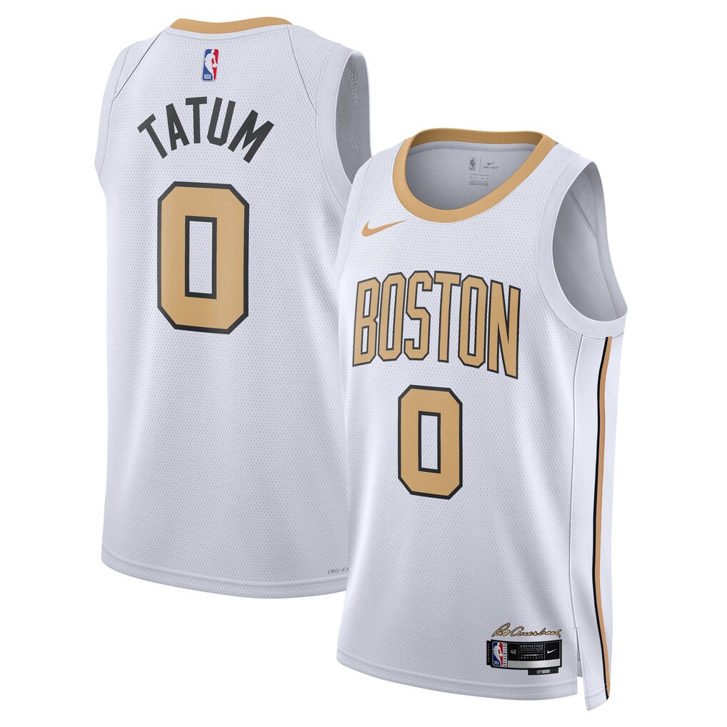 Unisex Boston Celtics Jayson Tatum Nike White 2025/26 Swingman Jersey - City Edition - Jersey