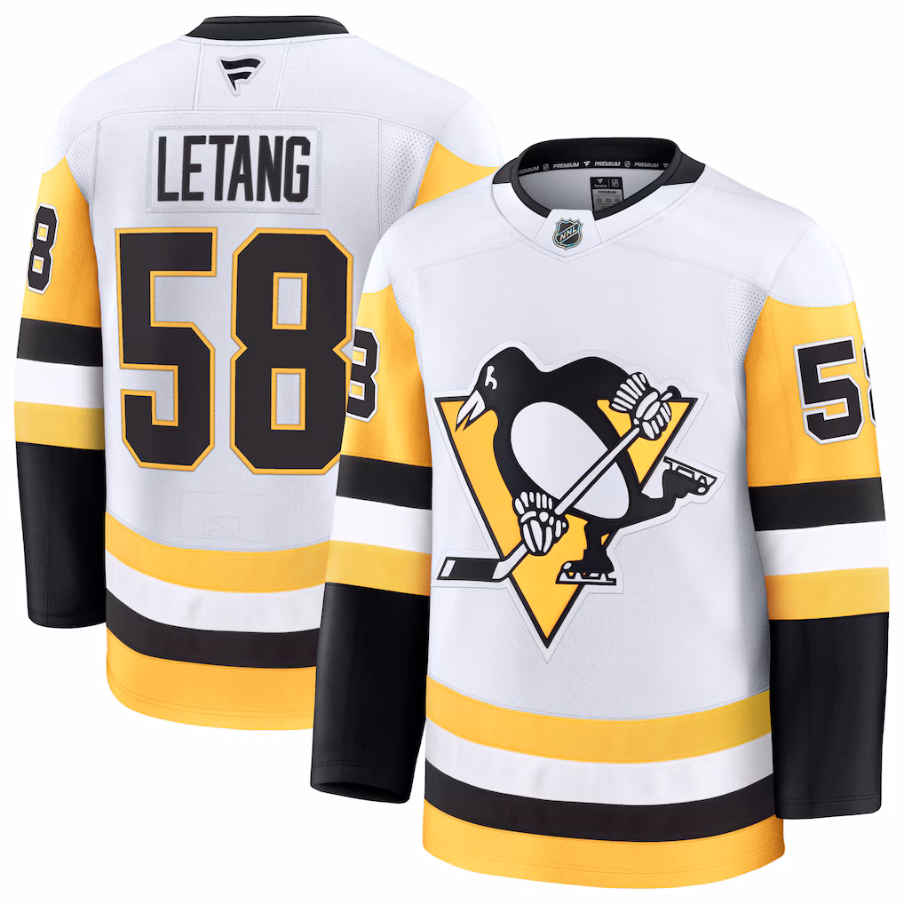 Men's Pittsburgh Penguins Kris Letang Fanatics White Premium Jersey - Jersey