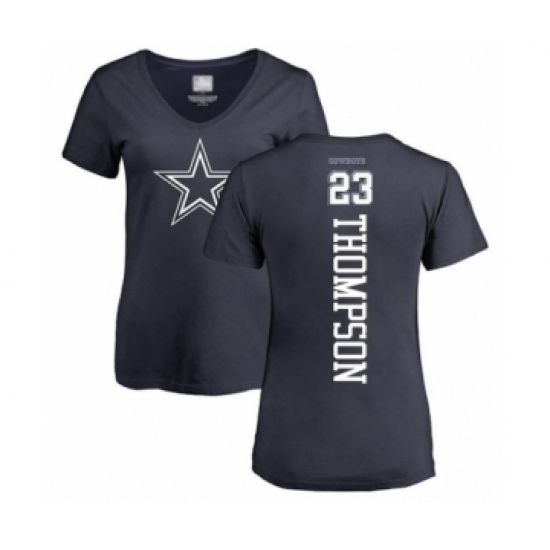 Football Women's Dallas Cowboys #23 Darian Thompson Navy Blue Backer T-Shirt - Jersey