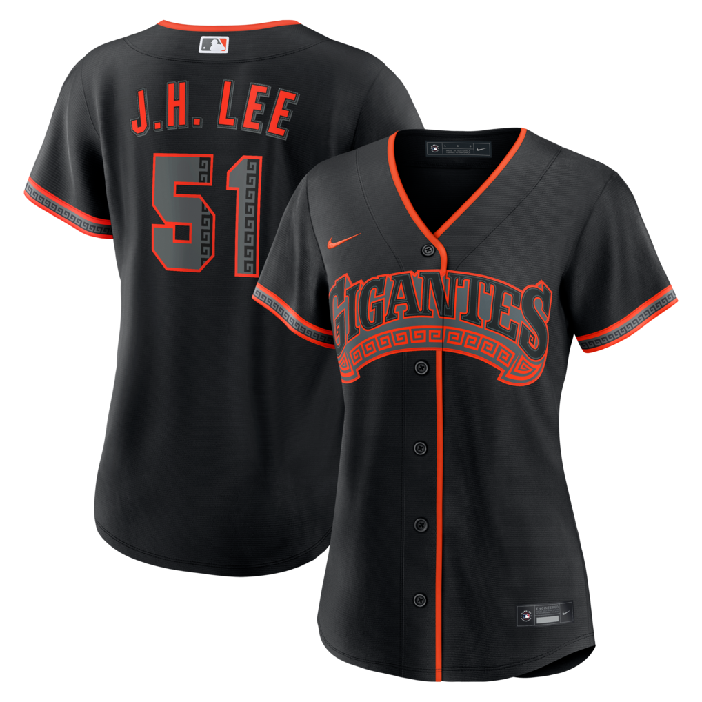 Women's San Francisco Giants Jung Hoo Lee Nike Black Alternate Replica Jersey - Jersey