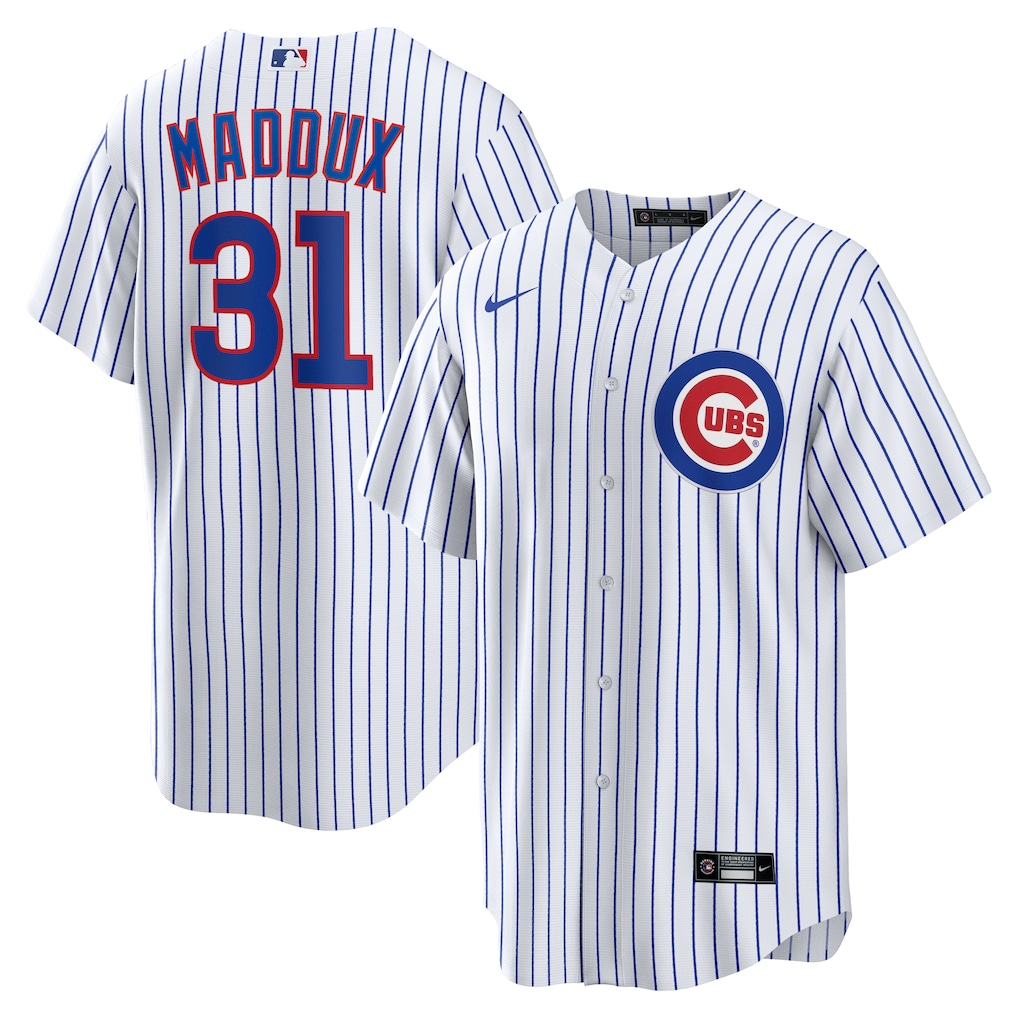 Men's Chicago Cubs Greg Maddux Nike White Home Retired Player Replica Jersey - Jersey
