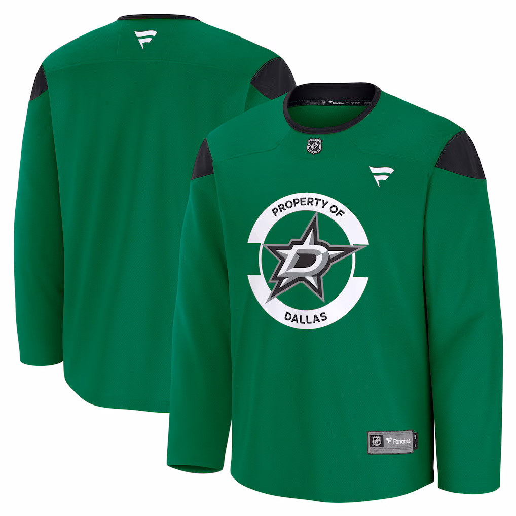 Men's Dallas Stars Fanatics Kelly Green Practice Jersey - Jersey