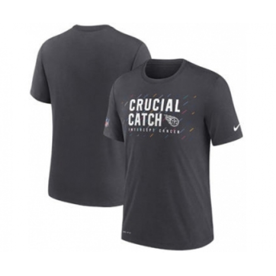 Men's Tennessee Titans Charcoal 2021 Crucial Catch Performance T-Shirt - Jersey