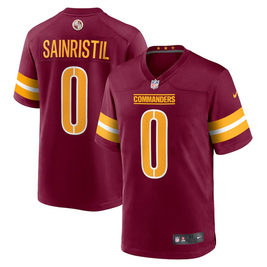 Men's Washington Commanders Mike Sainristil Nike  Burgundy  Game Jersey - Jersey