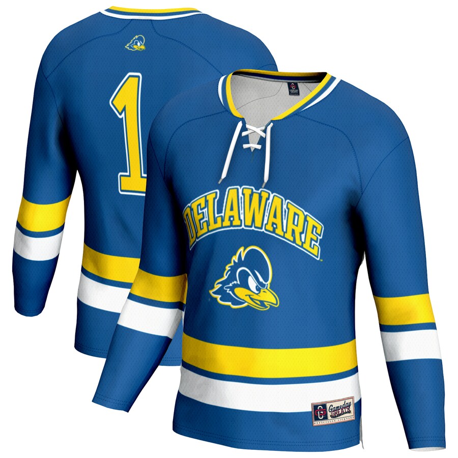 Unisex GameDay Greats Royal Delaware Fightin' Blue Hens Lightweight Men's Hockey Fashion Jersey - Jersey