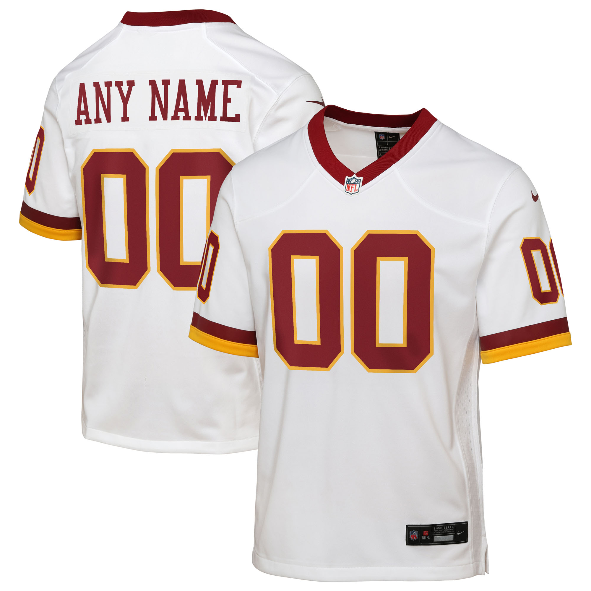 Youth Washington Commanders Nike White Game Super Bowl Era Custom Jersey - Jersey