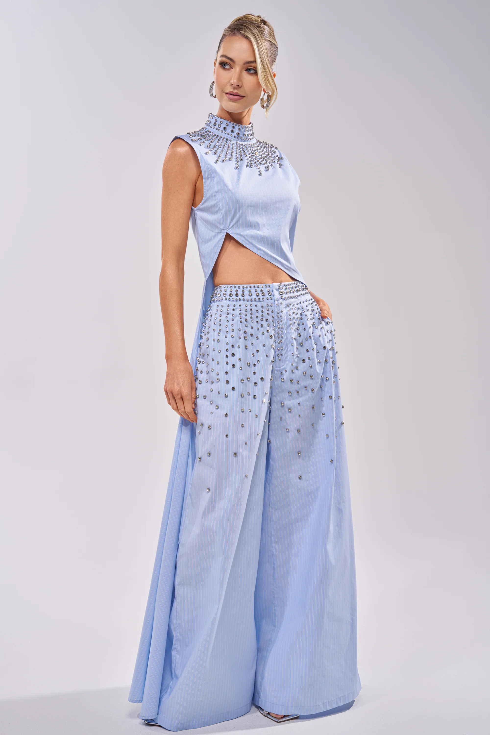 STAR OF THE NIGHT POPLIN BLOUSE - Akira Wear