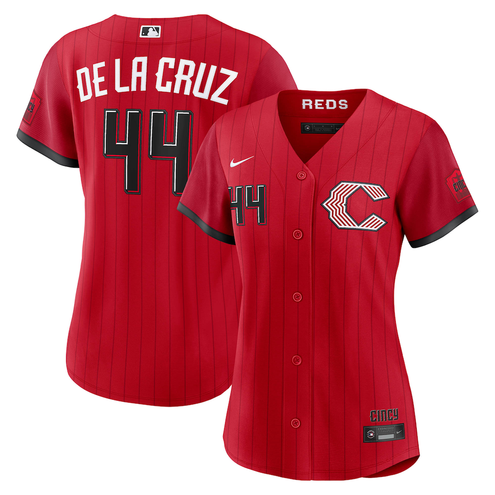 Women's Cincinnati Reds Elly De La Cruz Nike Red 2026 City Connect Stadium Jersey - Jersey