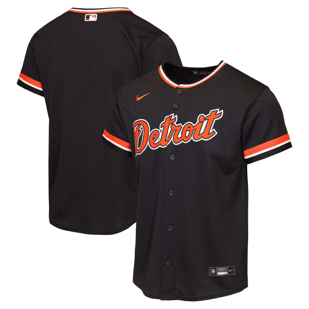 Youth Detroit Tigers Nike Navy Alternate Replica Jersey - Jersey