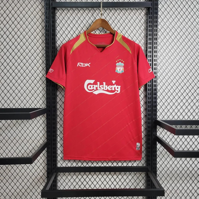 Liverpool Retro Football Jersey Home Custom Shirt 2005/06 - Jersey