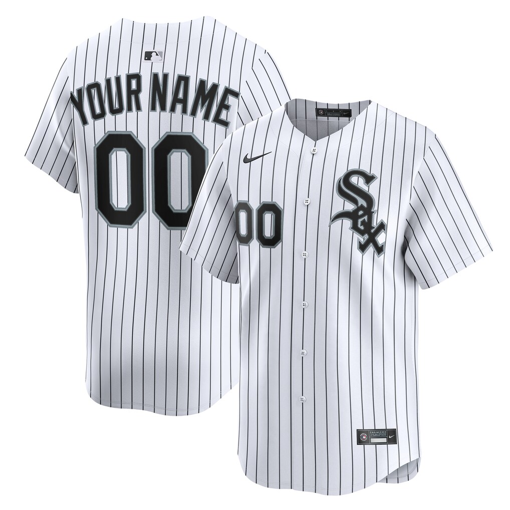Youth Chicago White Sox  Nike White Home Custom Limited Jersey - Jersey