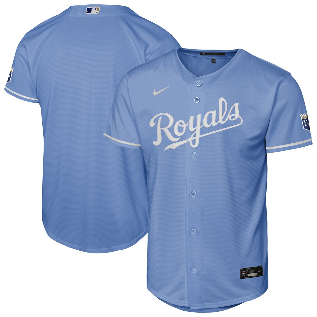 Youth Kansas City Royals  Nike Light Blue Alternate Stadium Jersey - Jersey