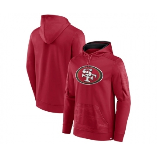 Men's San Francisco 49ers Red On The Ball Pullover Hoodie - Jersey