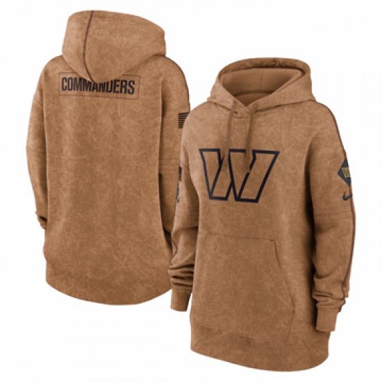 Women's Washington Commanders Nike Brown 2023 Salute to Service Pullover Hoodie - Jersey