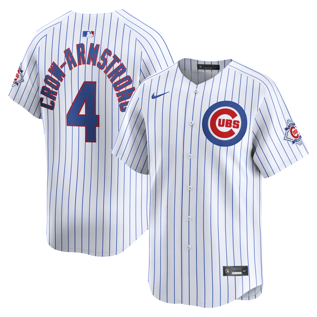Men's Chicago Cubs Pete Crow-Armstrong Nike White 150th Anniversary Limited Jersey - Jersey