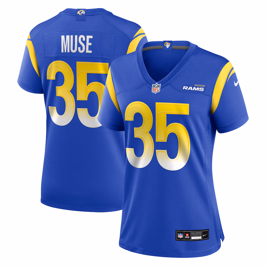 Women's Los Angeles Rams Nick Muse Nike Royal Team Game Jersey - Jersey