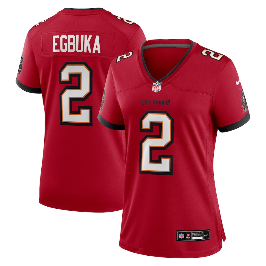 Women's Tampa Bay Buccaneers Emeka Egbuka Nike Red Team Game Jersey - Jersey