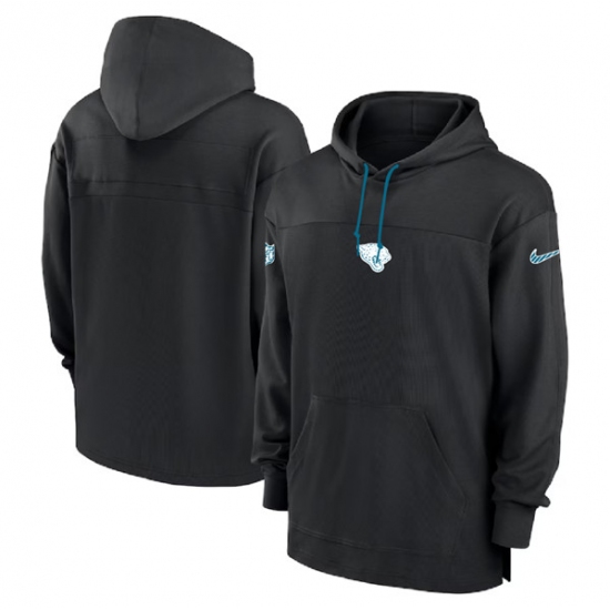 Men's Jacksonville Jaguars Black Performance Pullover Hoodie - Jersey