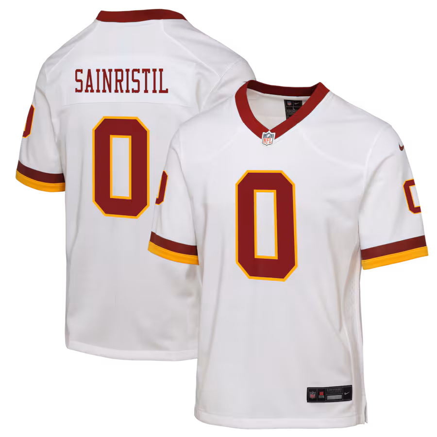Youth Washington Commanders Mike Sainristil Nike White Alternate 2 Game Jersey - Jersey