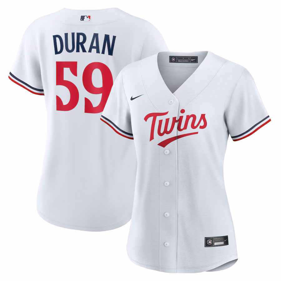 Women's Minnesota Twins Jhoan Duran Nike White Home Replica Jersey - Jersey