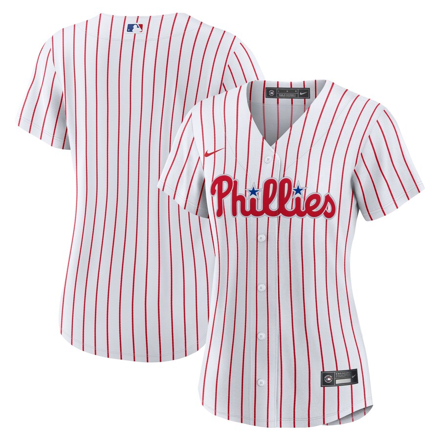 Women's Philadelphia Phillies Nike White Home Replica Team Jersey - Jersey