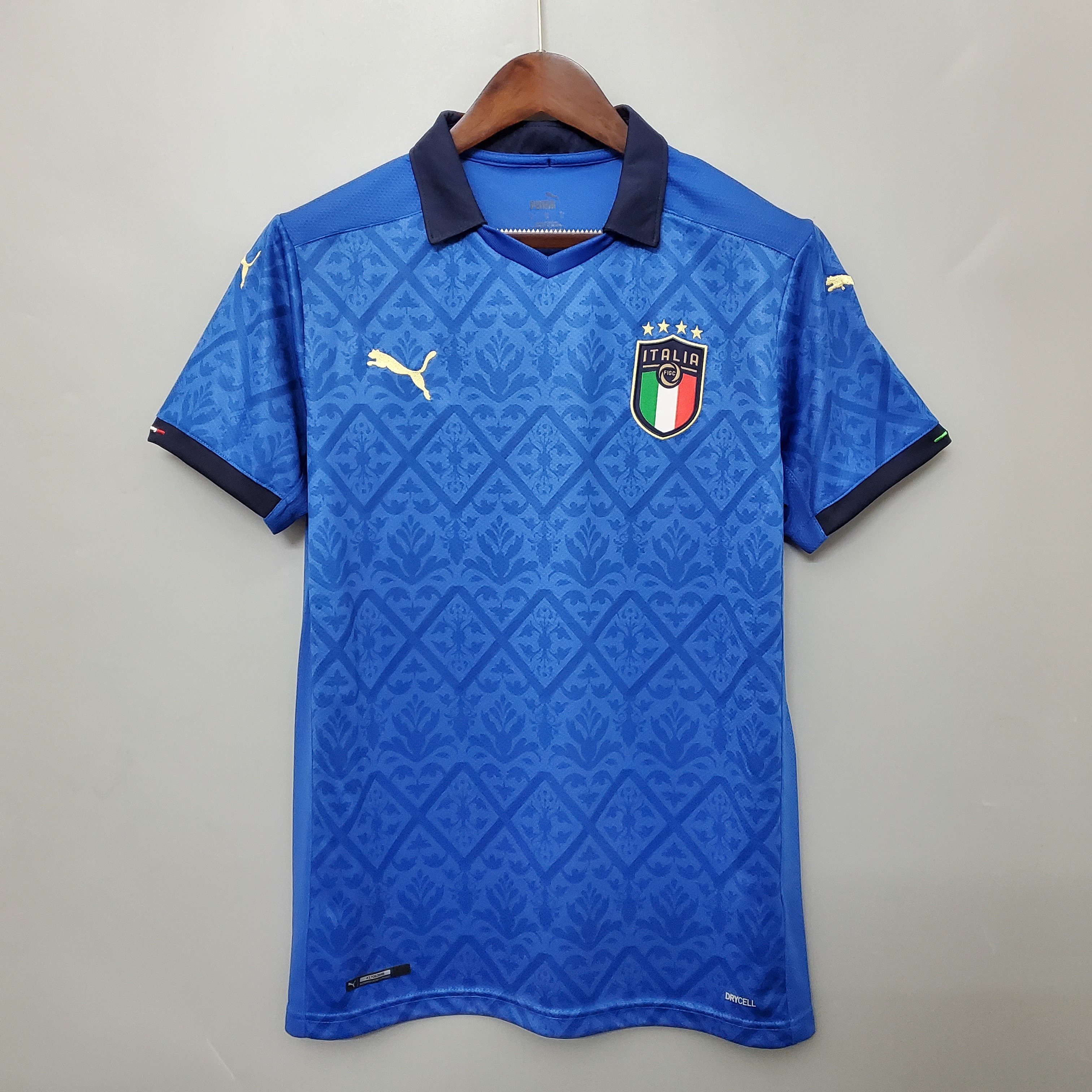 Italy Retro Soccer Jersey Home Custom Shirt Euro Cup 2020 - Jersey