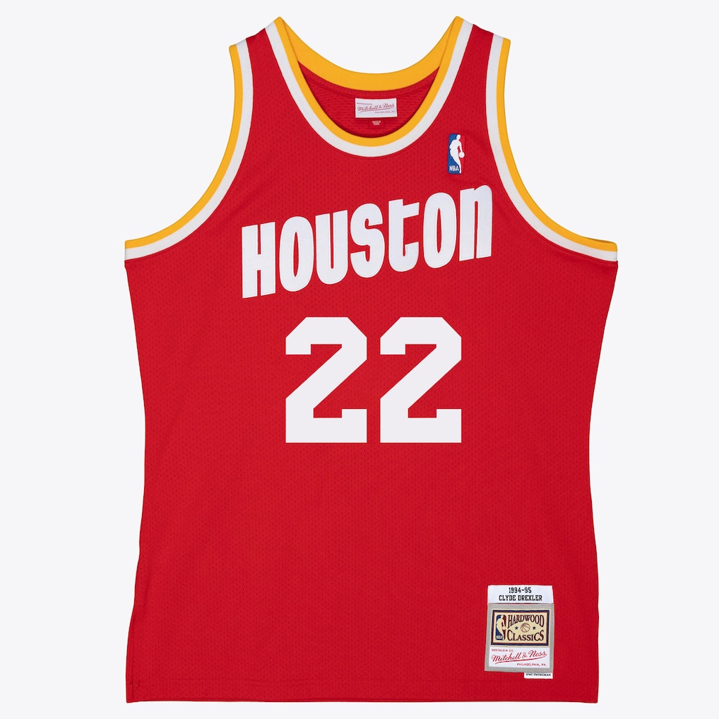 Men's Houston Rockets Clyde Drexler Mitchell & Ness Red 1994/95 Swingman Jersey - Jersey