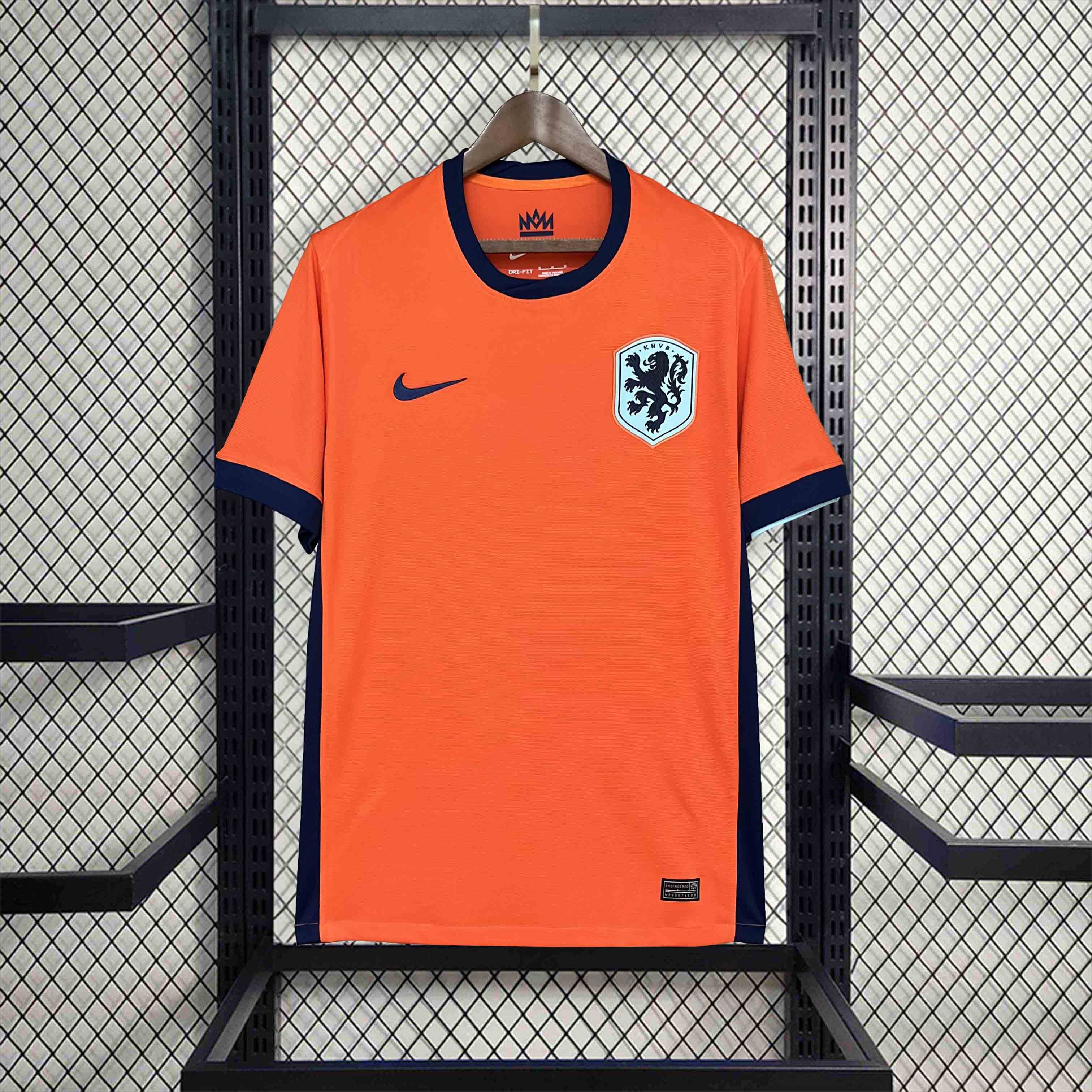 Netherlands Soccer Jersey Home Custom Shirt EURO 2024 - Jersey