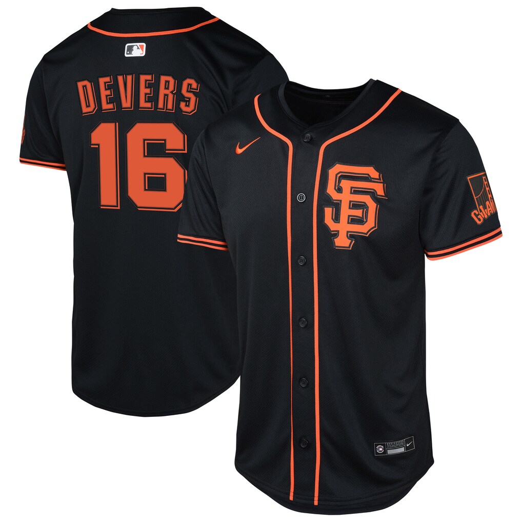 Youth San Francisco Giants Rafael Devers Nike Black Limited Jersey - Jersey