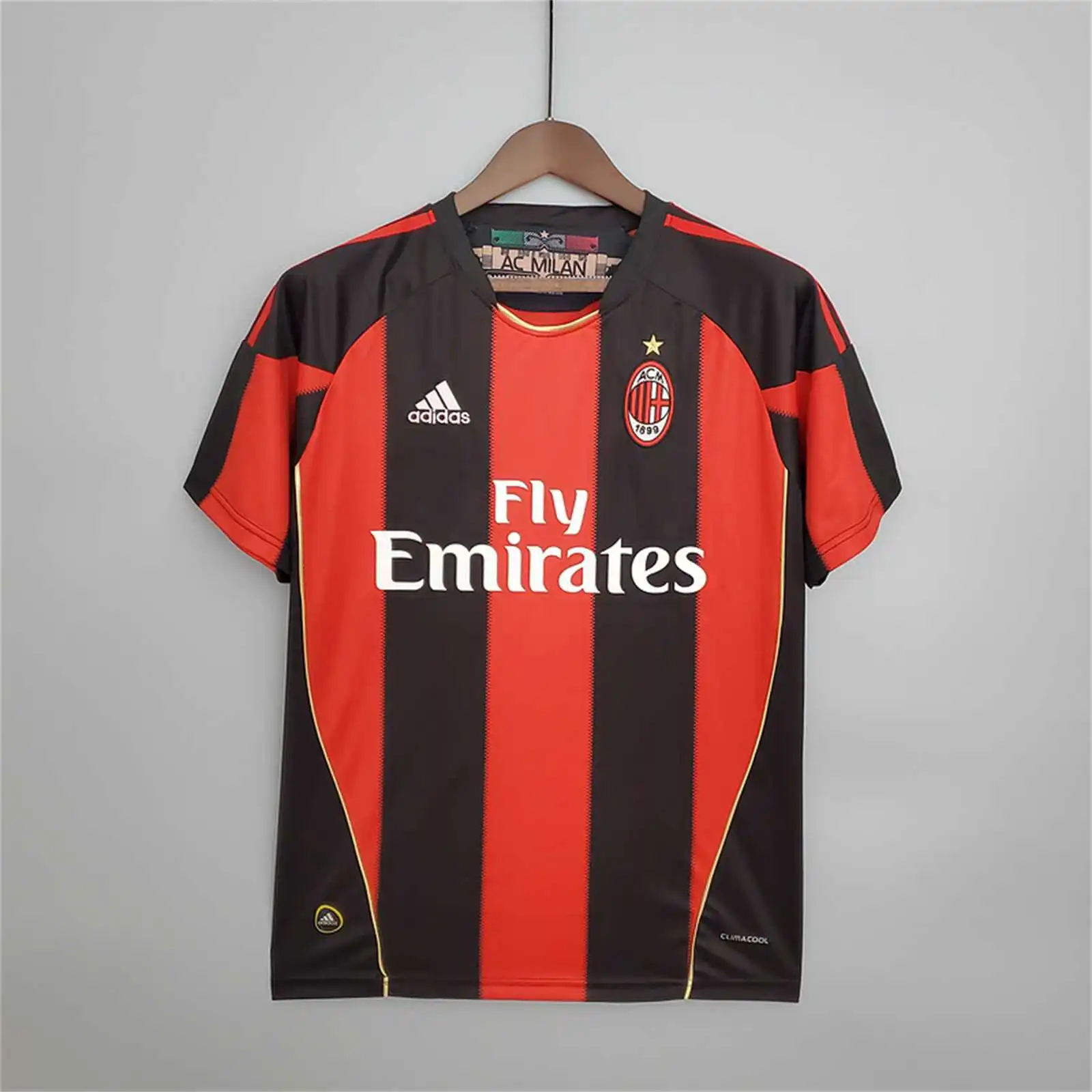 AC Milan Retro Soccer Jersey Home Custom Shirt 2010/11 - Jersey