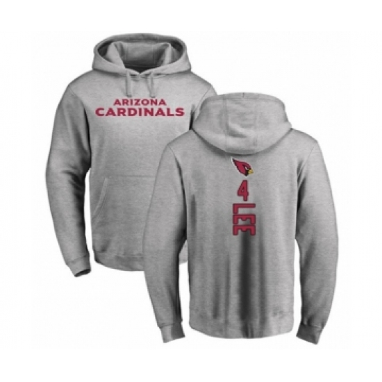 Football Arizona Cardinals #4 Andy Lee Ash Backer Pullover Hoodie - Jersey