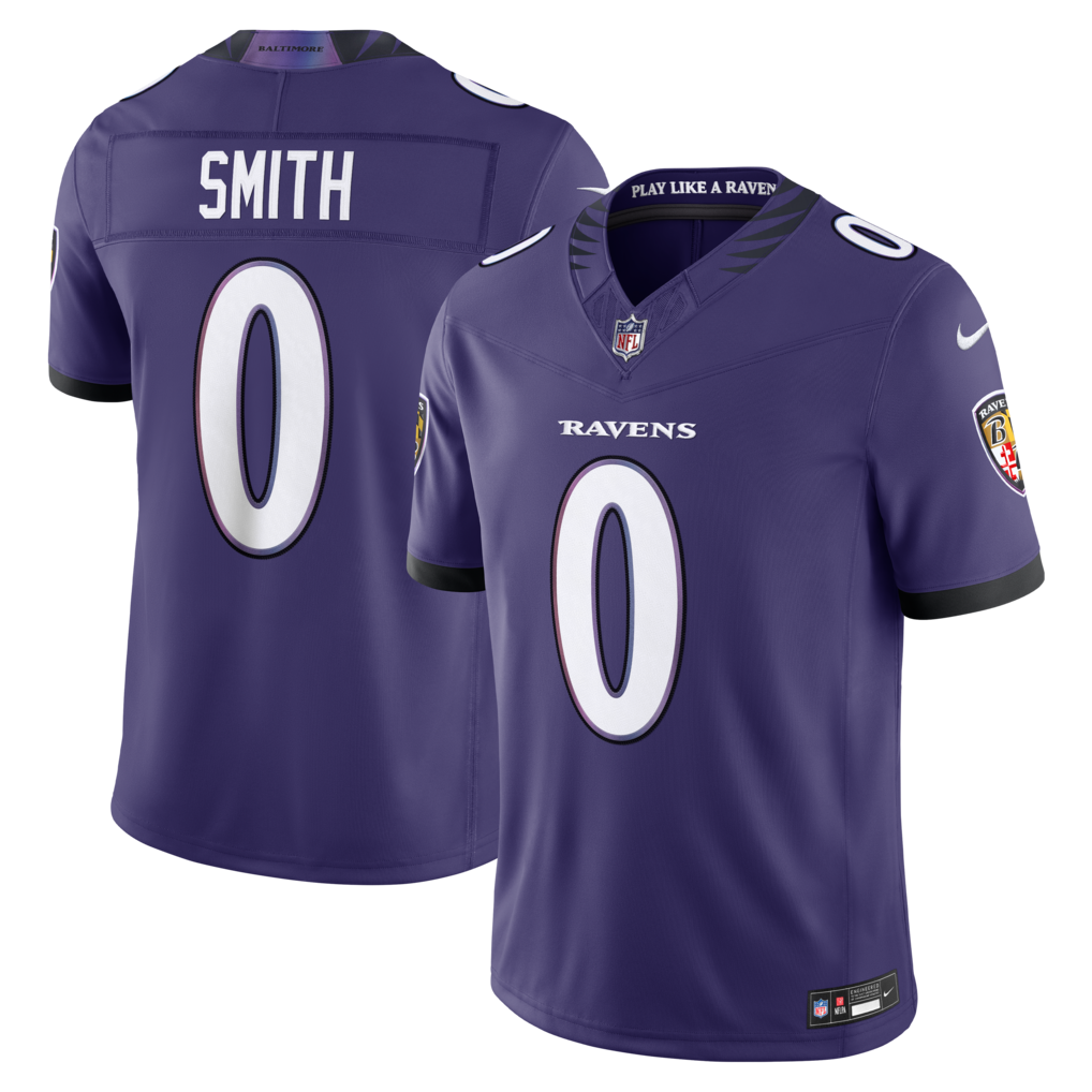 Men's Baltimore Ravens Roquan Smith Nike Purple Vapor F.U.S.E. Sewn Down Limited Jersey - Jersey