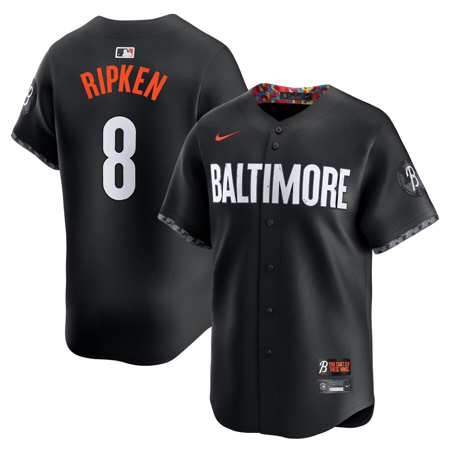 Men's Baltimore Orioles Cal Ripken Jr. Nike Black City Connect Limited Player Jersey - Jersey