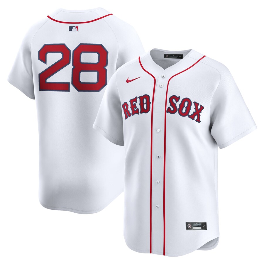 Men's Boston Red Sox Kristian Campbell Nike White Home Limited Player Jersey - Jersey
