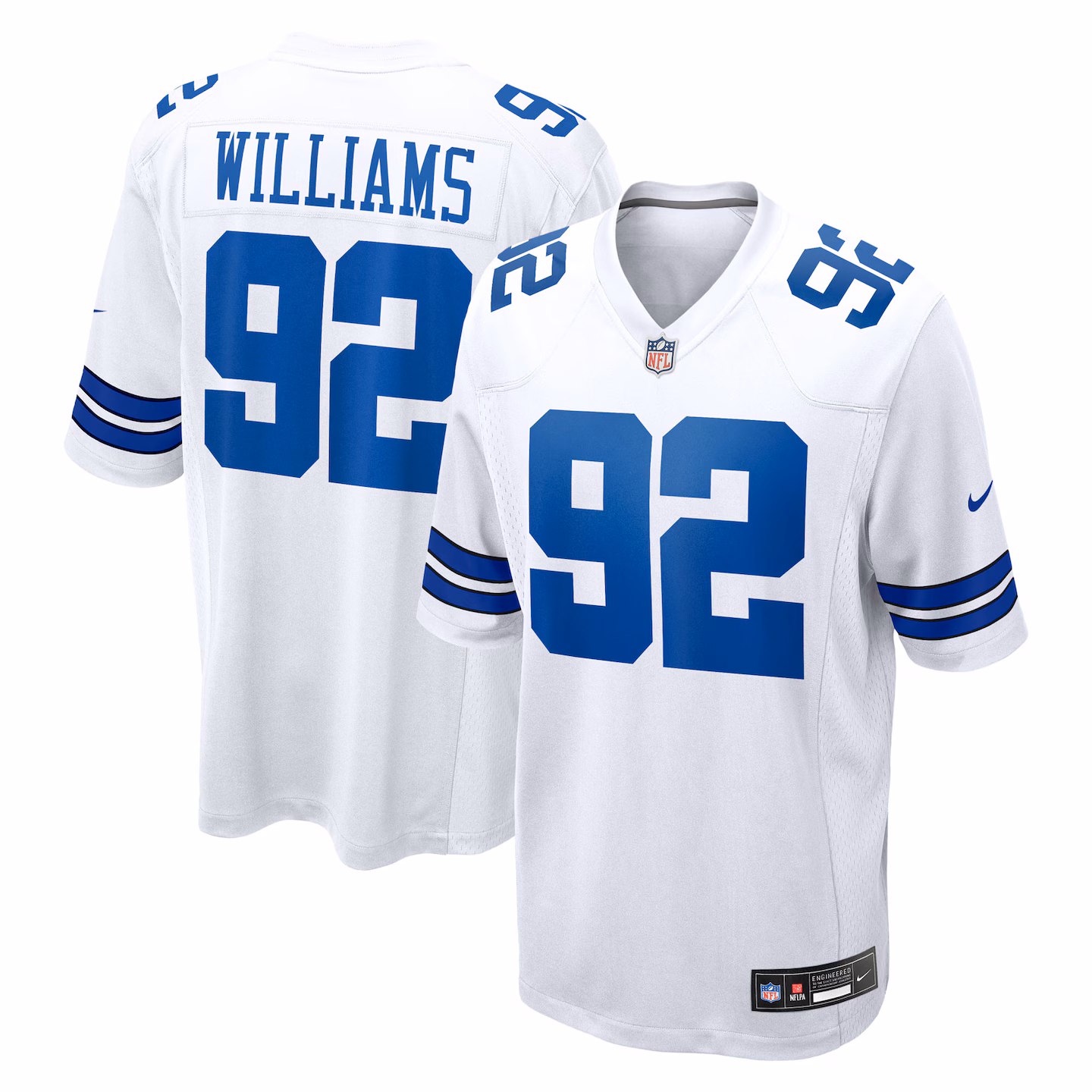Men's Dallas Cowboys Quinnen Williams Nike White Game Jersey - Jersey