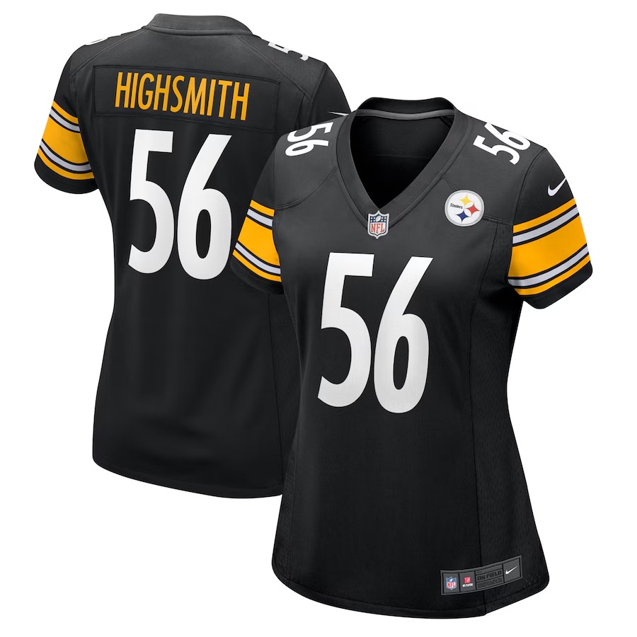 Women's Pittsburgh Steelers Alex Highsmith Nike Black Team Game Jersey - Jersey