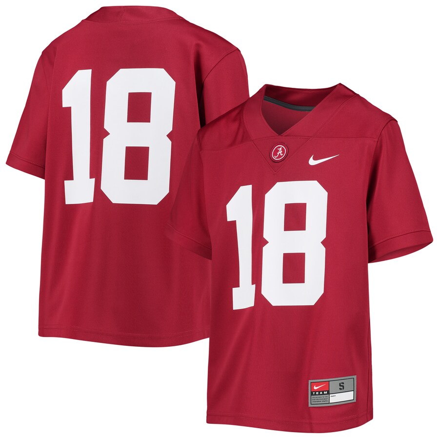 Youth Nike #18 Crimson Alabama Crimson Tide Untouchable Football Team Jersey - Jersey