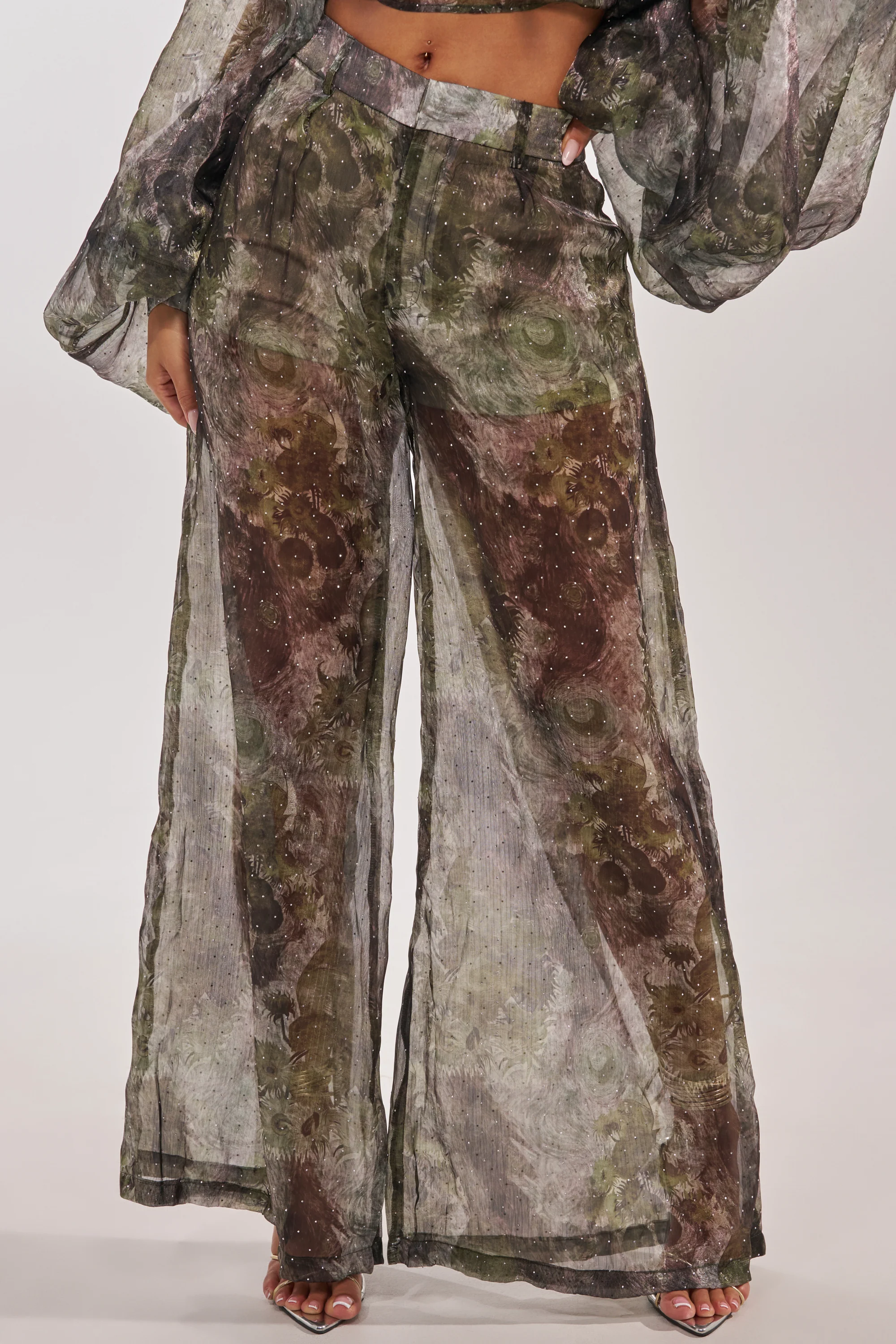 MYSTIQUE FLORAL CHIFFON PANT - Akira Wear