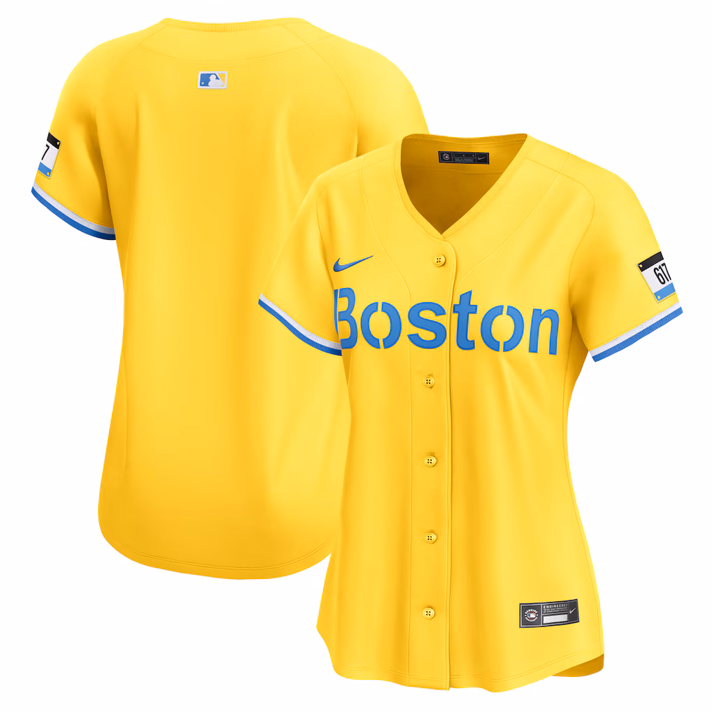 Women's Boston Red Sox Nike Yellow City Connect Limited Jersey - Jersey