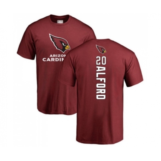 Football Arizona Cardinals #20 Robert Alford Maroon Backer T-Shirt - Jersey