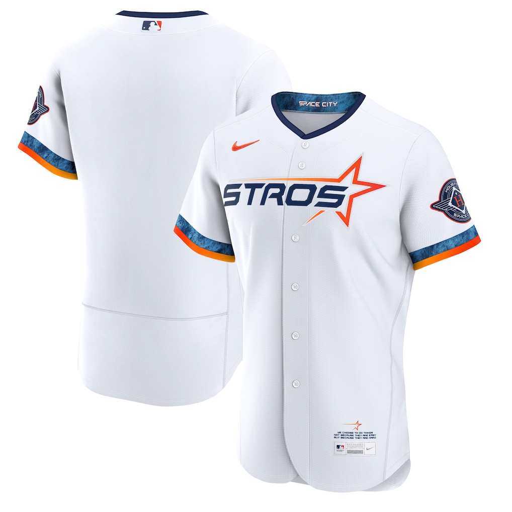 Men's Houston Astros Nike White City Connect Authentic Jersey - Jersey