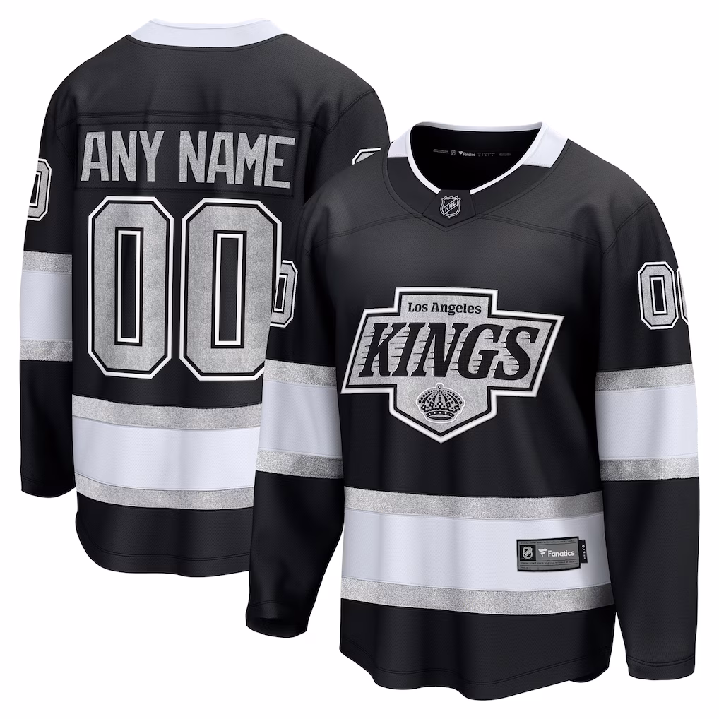 Men's Los Angeles Kings Fanatics Black Home Breakaway Custom Jersey - Jersey